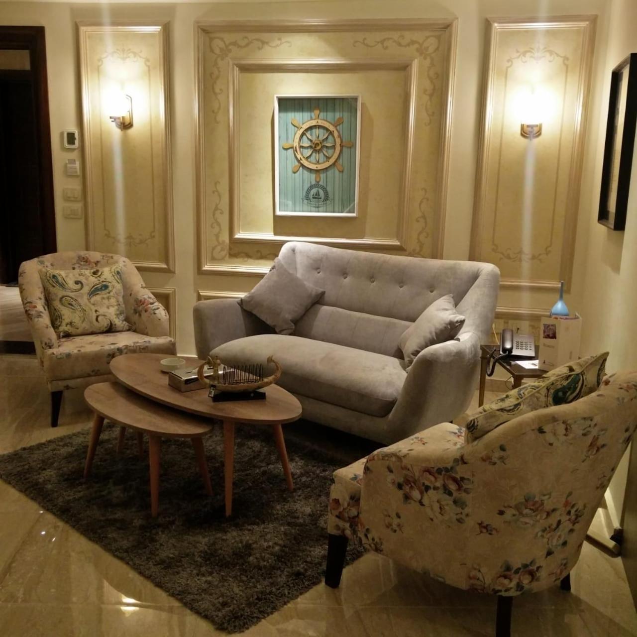 Fleet Club Mahrousa Aleksandria Zewnętrze zdjęcie A living room in a hotel